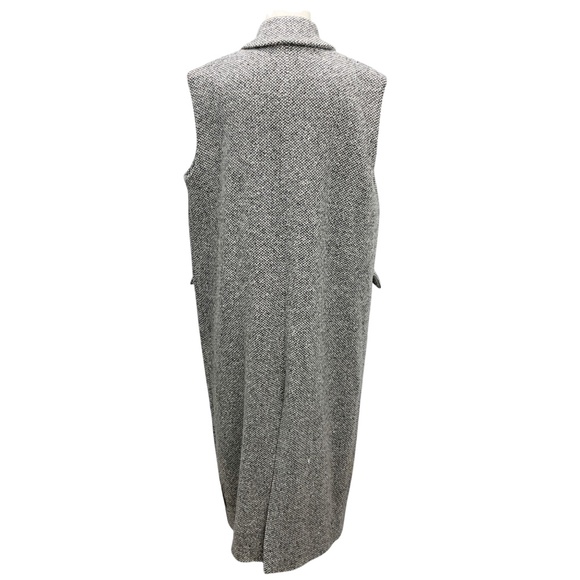 ANTONELLI FIRENZE GREY FABRIANO GILET LONG TWEED VEST - Picture 3 of 7